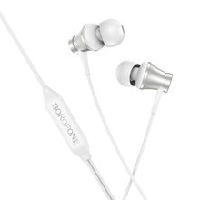 Заредете изображение във визуализатора на галерията – Borofone Earphones BM73 Platinum silver
