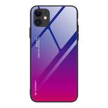 Заредете изображение във визуализатора на галерията – Gradient Glass Durable Cover with Tempered Glass Back iPhone 12 Pro / iPhone 12 pink-purple - TopMag
