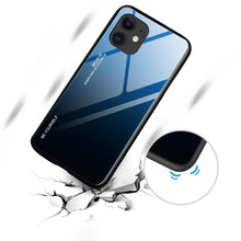 Заредете изображение във визуализатора на галерията – Gradient Glass Durable Cover with Tempered Glass Back iPhone 12 Pro / iPhone 12 pink-purple - TopMag

