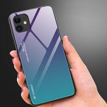 Заредете изображение във визуализатора на галерията – Gradient Glass Durable Cover with Tempered Glass Back iPhone 12 Pro / iPhone 12 pink-purple - TopMag
