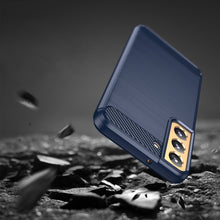Заредете изображение във визуализатора на галерията – Carbon Case for Samsung Galaxy S23 flexible silicone carbon cover blue
