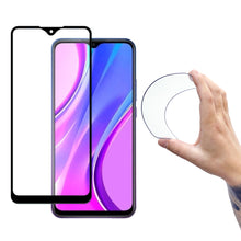 Заредете изображение във визуализатора на галерията – Wozinsky Full Cover Flexi Nano Glass Hybrid Screen Protector with frame for Xiaomi Redmi 9 black - TopMag
