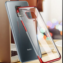 Заредете изображение във визуализатора на галерията – Clear Color Case Gel TPU Electroplating frame Cover for Xiaomi Redmi 10X 4G / Xiaomi Redmi Note 9 blue - TopMag
