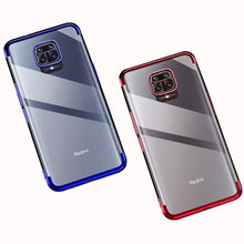 Заредете изображение във визуализатора на галерията – Clear Color Case Gel TPU Electroplating frame Cover for Xiaomi Redmi 10X 4G / Xiaomi Redmi Note 9 blue - TopMag
