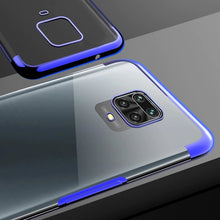 Заредете изображение във визуализатора на галерията – Clear Color Case Gel TPU Electroplating frame Cover for Xiaomi Redmi 10X 4G / Xiaomi Redmi Note 9 blue - TopMag
