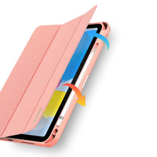 Заредете изображение във визуализатора на галерията – Dux Ducis Domo case iPad 10.9'' 2022 (10 gen.) smart cover stand pink
