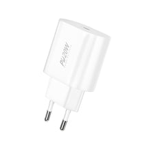 Заредете изображение във визуализатора на галерията – Foneng Wall charger EU39 - Type C - PD 20W 3A with Type C to Lightning cable white
