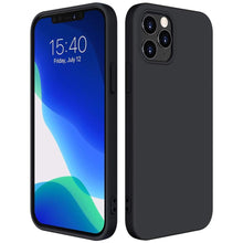 Заредете изображение във визуализатора на галерията – Silicone Case Soft Flexible Rubber Cover for iPhone 12 mini black - TopMag
