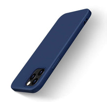 Заредете изображение във визуализатора на галерията – Silicone Case Soft Flexible Rubber Cover for iPhone 12 Pro Max blue - TopMag
