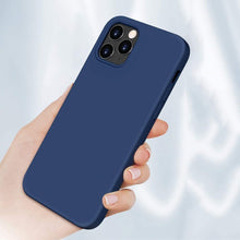 Заредете изображение във визуализатора на галерията – Silicone Case Soft Flexible Rubber Cover for iPhone 12 Pro Max blue - TopMag
