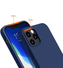 Заредете изображение във визуализатора на галерията – Silicone Case Soft Flexible Rubber Cover for iPhone 12 Pro Max blue - TopMag
