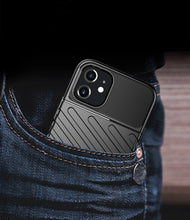 Заредете изображение във визуализатора на галерията – Thunder Case Flexible Tough Rugged Cover TPU Case for iPhone 12 mini black - TopMag
