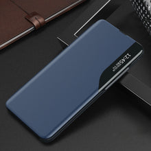 Заредете изображение във визуализатора на галерията – Eco Leather View Case for Samsung A05s with flap - blue
