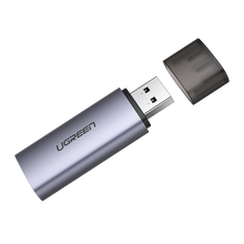 Заредете изображение във визуализатора на галерията – Ugreen multifunction SD / TF memory card reader USB 3.0 gray (CM216)
