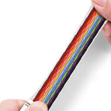 Заредете изображение във визуализатора на галерията – Dux Ducis Strap (Mixture II Version) strap for Apple Watch SE, 8, 7, 6, 5, 4, 3, 2, 1 (41, 40, 38 mm) braided band bracelet pale stripes
