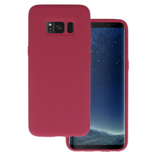 Заредете изображение във визуализатора на галерията – Silicone Lite Case for Samsung Galaxy S8 burgundy
