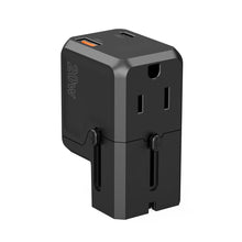 Заредете изображение във визуализатора на галерията – Choetech PD6038 USB-C USB-A PD 20W Travel Charger USA EU UK AU - Black
