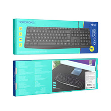 Заредете изображение във визуализатора на галерията – Borofone Keyboard BG9 Speed wired black
