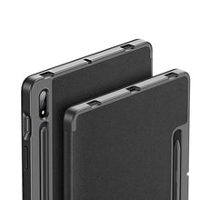 Заредете изображение във визуализатора на галерията – DUX DUCIS Domo Tablet Cover with Multi-angle Stand and Smart Sleep Function for Samsung Galaxy Tab S7 11'' black - TopMag
