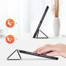 Заредете изображение във визуализатора на галерията – DUX DUCIS Domo Tablet Cover with Multi-angle Stand and Smart Sleep Function for Samsung Galaxy Tab A7 10.4'' 2020 black - TopMag
