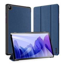 Заредете изображение във визуализатора на галерията – DUX DUCIS Domo Tablet Cover with Multi-angle Stand and Smart Sleep Function for Samsung Galaxy Tab A7 10.4'' 2020 blue - TopMag
