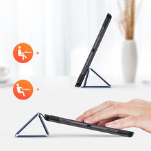Заредете изображение във визуализатора на галерията – DUX DUCIS Domo Tablet Cover with Multi-angle Stand and Smart Sleep Function for Samsung Galaxy Tab A7 10.4'' 2020 blue - TopMag
