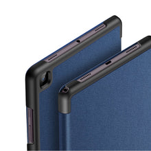 Заредете изображение във визуализатора на галерията – DUX DUCIS Domo Tablet Cover with Multi-angle Stand and Smart Sleep Function for Samsung Galaxy Tab A7 10.4'' 2020 blue - TopMag
