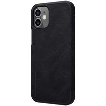 Заредете изображение във визуализатора на галерията – Nillkin Qin original leather case cover for iPhone 12 mini black - TopMag
