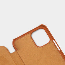 Заредете изображение във визуализатора на галерията – Nillkin Qin original leather case cover for iPhone 12 mini black - TopMag
