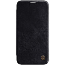 Заредете изображение във визуализатора на галерията – Nillkin Qin original leather case cover for iPhone 12 Pro / iPhone 12 black - TopMag
