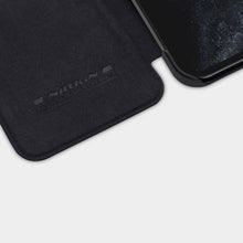 Заредете изображение във визуализатора на галерията – Nillkin Qin original leather case cover for iPhone 12 Pro / iPhone 12 black - TopMag
