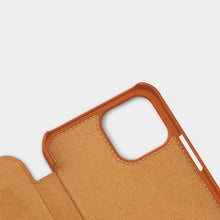 Заредете изображение във визуализатора на галерията – Nillkin Qin original leather case cover for iPhone 12 Pro / iPhone 12 black - TopMag
