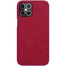 Заредете изображение във визуализатора на галерията – Nillkin Qin original leather case cover for iPhone 12 Pro Max red - TopMag
