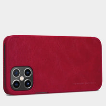 Заредете изображение във визуализатора на галерията – Nillkin Qin original leather case cover for iPhone 12 Pro Max red - TopMag
