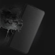 Заредете изображение във визуализатора на галерията – Dux Ducis Skin Pro Case for Xiaomi Redmi A1+ Flip Card Wallet Stand Black
