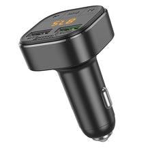 Заредете изображение във визуализатора на галерията – Borofone Transmitter FM BC43 Flash MP3, Bluetooth - 2xUSB + microSD - QC 3.0 18W black
