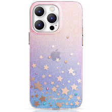 Заредете изображение във визуализатора на галерията – Kingxbar Heart Star Series case for iPhone 14 Pro Max case with zodiac stars
