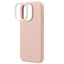 Заредете изображение във визуализатора на галерията – Uniq Lino Hue iPhone 15 Pro Max 6.7" case Magclick Charging pink/blush pink
