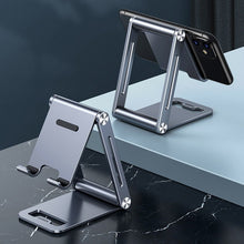 Заредете изображение във визуализатора на галерията – Ugreen metal aluminum folding phone holder tablet gray (LP263 80708)
