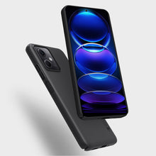 Заредете изображение във визуализатора на галерията – Nillkin Super Frosted Shield case for Xiaomi Redmi Note 12 5G / Poco X5 5G cover + phone stand black
