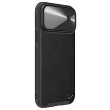 Заредете изображение във визуализатора на галерията – Nillkin CamShield Leather S Case iPhone 14 Pro cover with camera cover black

