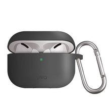 Заредете изображение във визуализатора на галерията – UNIQ etui Vencer AirPods Pro Silicone szary/charcoal dark grey - TopMag
