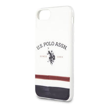 Заредете изображение във визуализатора на галерията – US Polo USHCI8PCSTRB iPhone 7/8/SE 2020 / SE 2022 biały/white Tricolor Pattern Collection - TopMag
