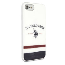 Заредете изображение във визуализатора на галерията – US Polo USHCI8PCSTRB iPhone 7/8/SE 2020 / SE 2022 biały/white Tricolor Pattern Collection - TopMag
