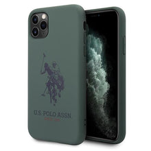 Заредете изображение във визуализатора на галерията – US Polo USHCN58SLHRGN iPhone 11 Pro zielony/green Silicone Collection - TopMag
