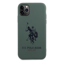 Заредете изображение във визуализатора на галерията – US Polo USHCN58SLHRGN iPhone 11 Pro zielony/green Silicone Collection - TopMag

