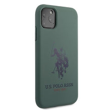 Заредете изображение във визуализатора на галерията – US Polo USHCN58SLHRGN iPhone 11 Pro zielony/green Silicone Collection - TopMag

