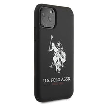 Заредете изображение във визуализатора на галерията – US Polo USHCN65SLHRBK iPhone 11 Pro Max czarny/black Silicone Collection - TopMag
