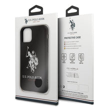 Заредете изображение във визуализатора на галерията – US Polo USHCN65SLHRBK iPhone 11 Pro Max czarny/black Silicone Collection - TopMag
