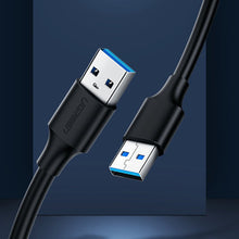 Заредете изображение във визуализатора на галерията – Ugreen cable USB 2.0 cable (male) - USB 2.0 (male) 0.5 m black (US128 10308) - TopMag
